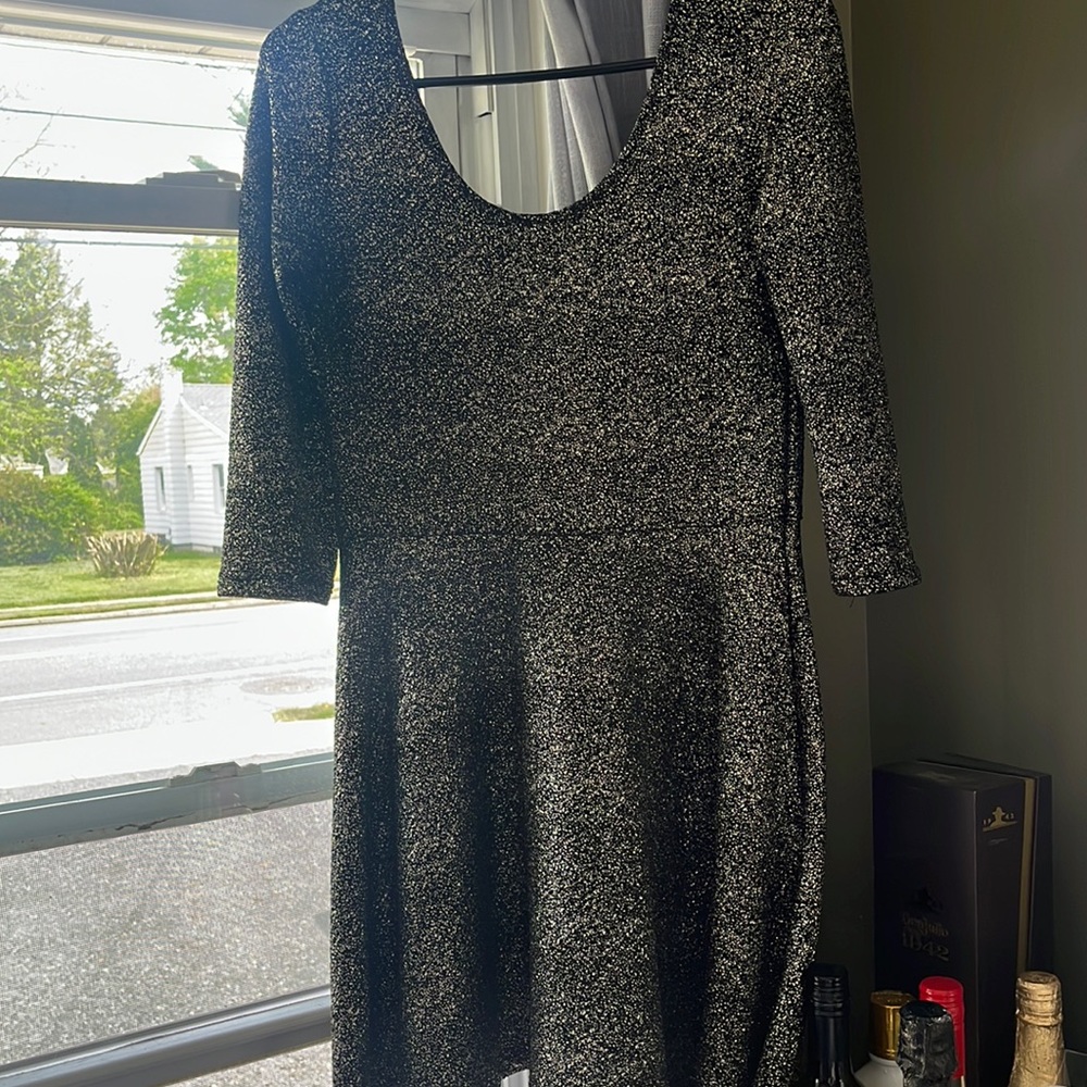 Black and Gold shimmer dress size M
